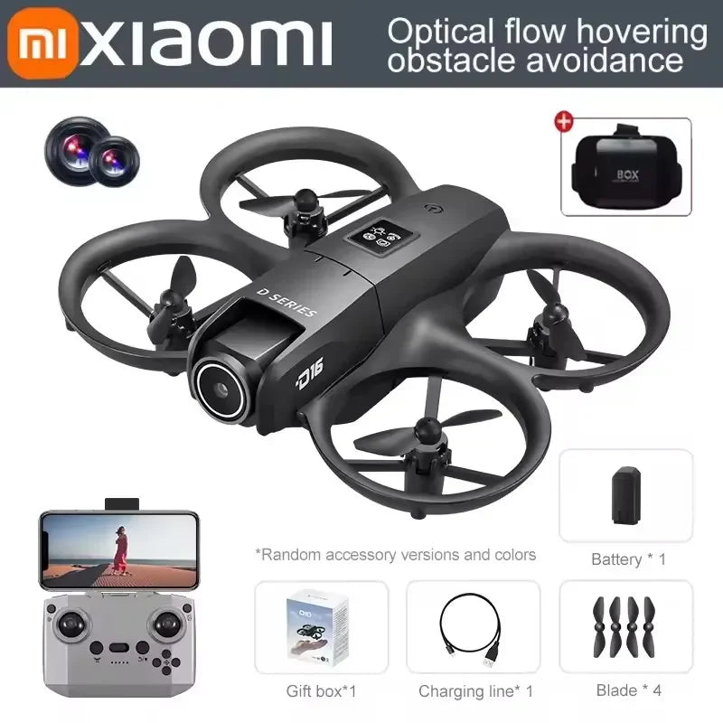 Xiaomi D16 Mini Drone 8K HD Dual Camera Profesional 180° Electric Adjustable GPS Positioning Obstacle Avoidance Bushless UAV