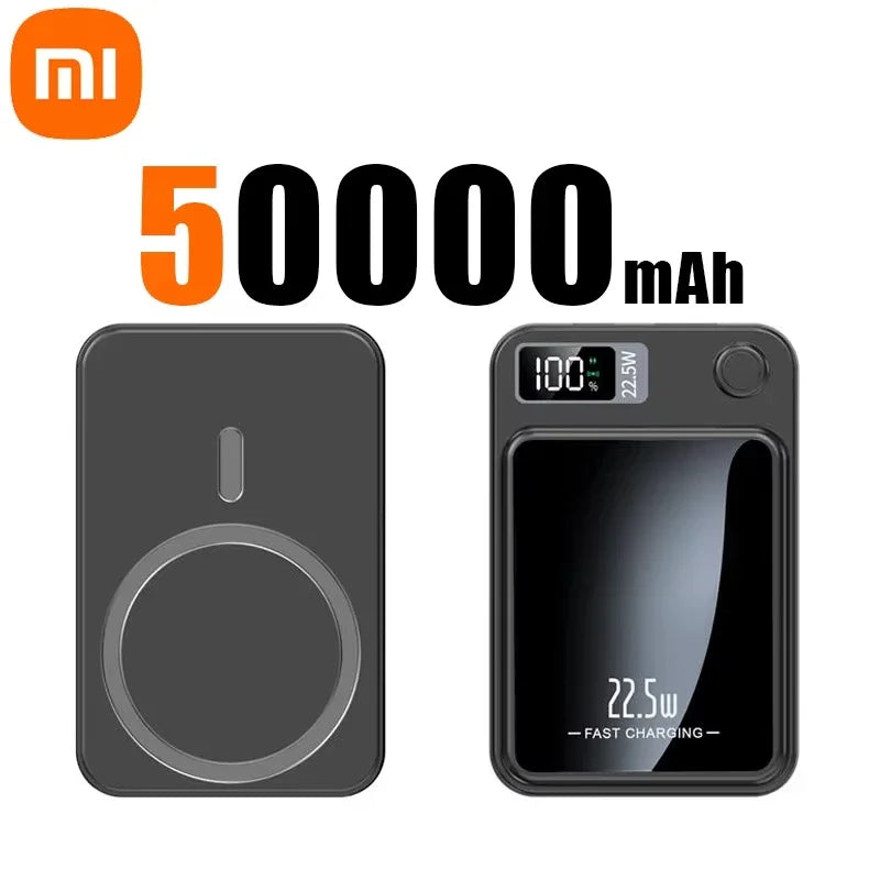 Xiaomi 200000Mah Magnetic Power Bank Wireless Fast Charger for Magsafe Portable Auxiliary Battery Pack for Iphone Huawei Samsung