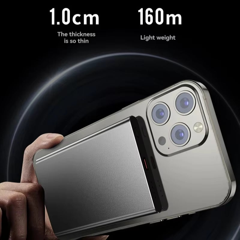 Xiaomi 5000Mah Wireless Power Bank Qi2 Ultra Slim for Magsafe Fast Charge High Capacity Back Clip Battery for Iphone Samsung NEW
