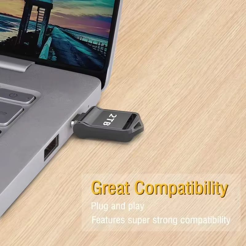 Xiaomi 2TB Metal Flash Drive USB 3.2 Super High Speed Transfer U Disk Drive Waterproof Type C Disk Dual-Use Flash Memory Stick