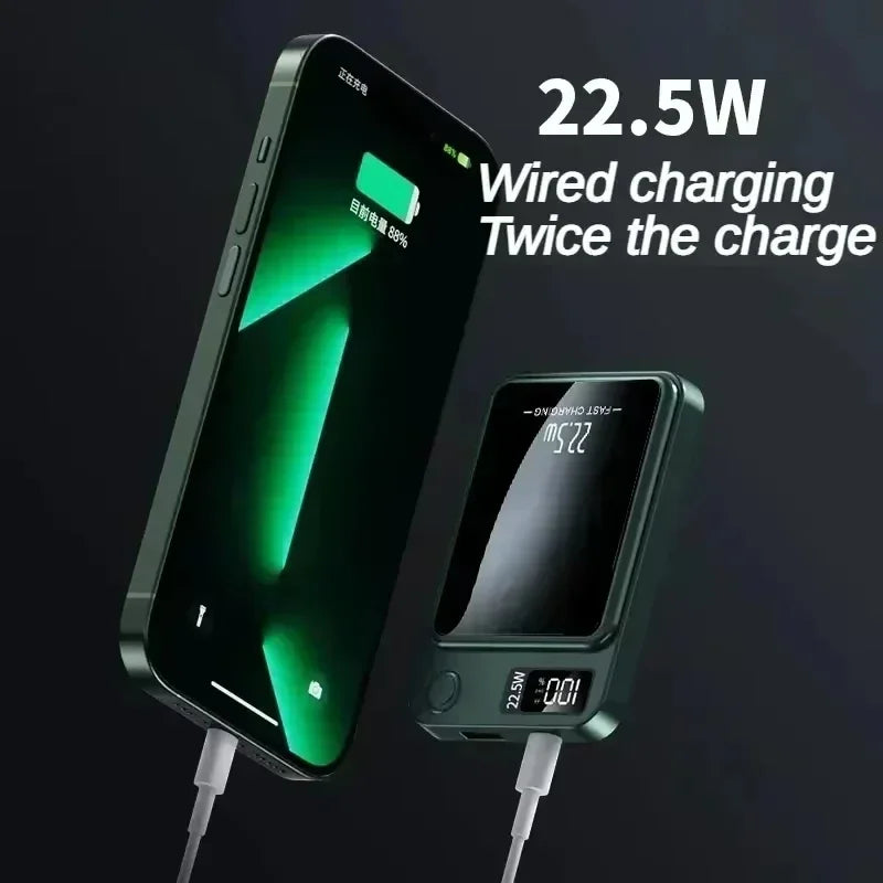 Xiaomi 200000Mah Magnetic Power Bank Wireless Fast Charger for Magsafe Portable Auxiliary Battery Pack for Iphone Huawei Samsung