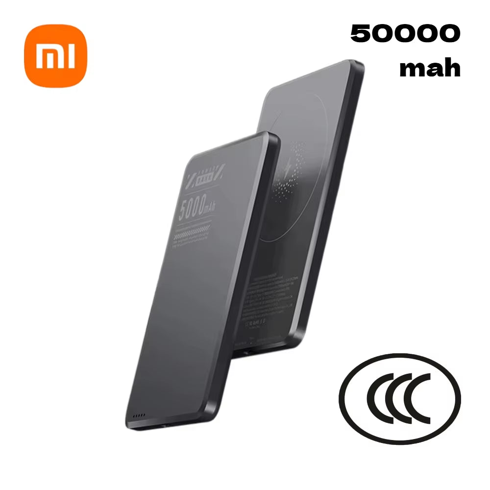 Xiaomi 5000Mah Wireless Power Bank Qi2 Ultra Slim for Magsafe Fast Charge High Capacity Back Clip Battery for Iphone Samsung NEW