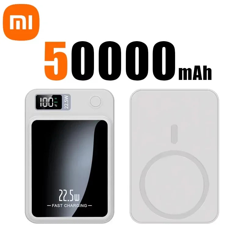 Xiaomi 200000Mah Magnetic Power Bank Wireless Fast Charger for Magsafe Portable Auxiliary Battery Pack for Iphone Huawei Samsung