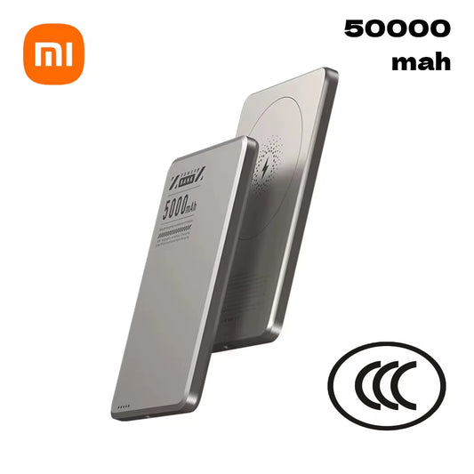 Xiaomi 5000Mah Wireless Power Bank Qi2 Ultra Slim for Magsafe Fast Charge High Capacity Back Clip Battery for Iphone Samsung NEW