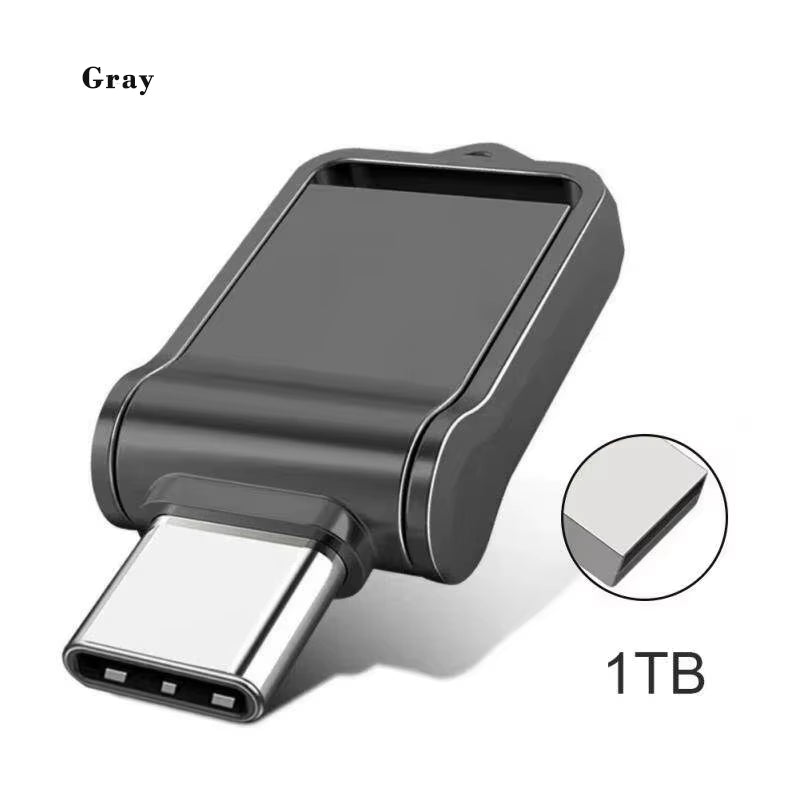 Xiaomi 2TB Metal Flash Drive USB 3.2 Super High Speed Transfer U Disk Drive Waterproof Type C Disk Dual-Use Flash Memory Stick