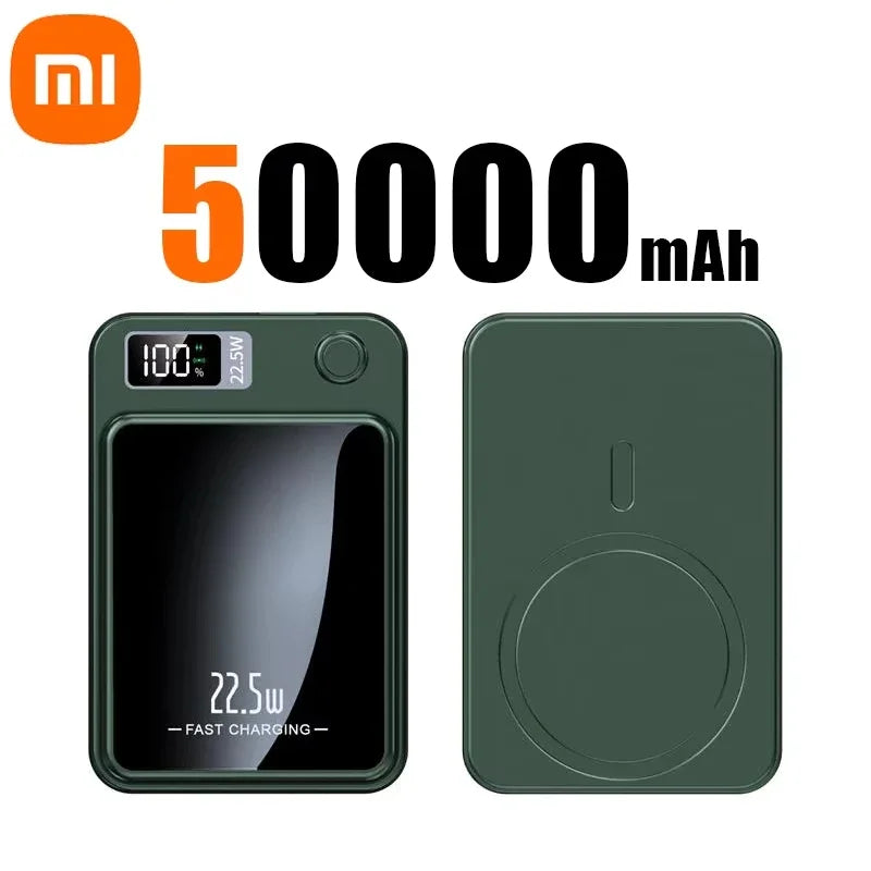 Xiaomi 200000Mah Magnetic Power Bank Wireless Fast Charger for Magsafe Portable Auxiliary Battery Pack for Iphone Huawei Samsung
