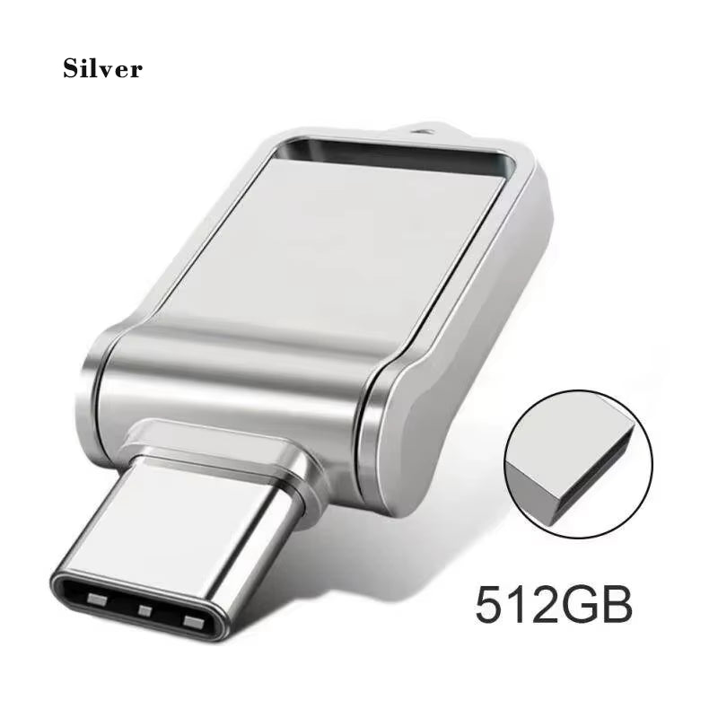Xiaomi 2TB Metal Flash Drive USB 3.2 Super High Speed Transfer U Disk Drive Waterproof Type C Disk Dual-Use Flash Memory Stick