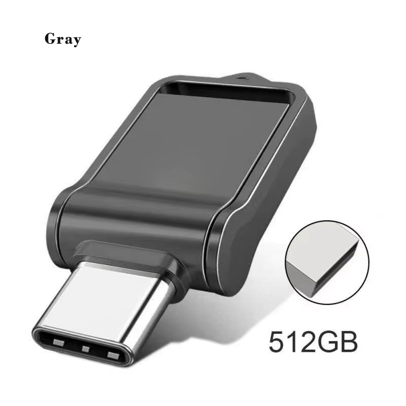 Xiaomi 2TB Metal Flash Drive USB 3.2 Super High Speed Transfer U Disk Drive Waterproof Type C Disk Dual-Use Flash Memory Stick