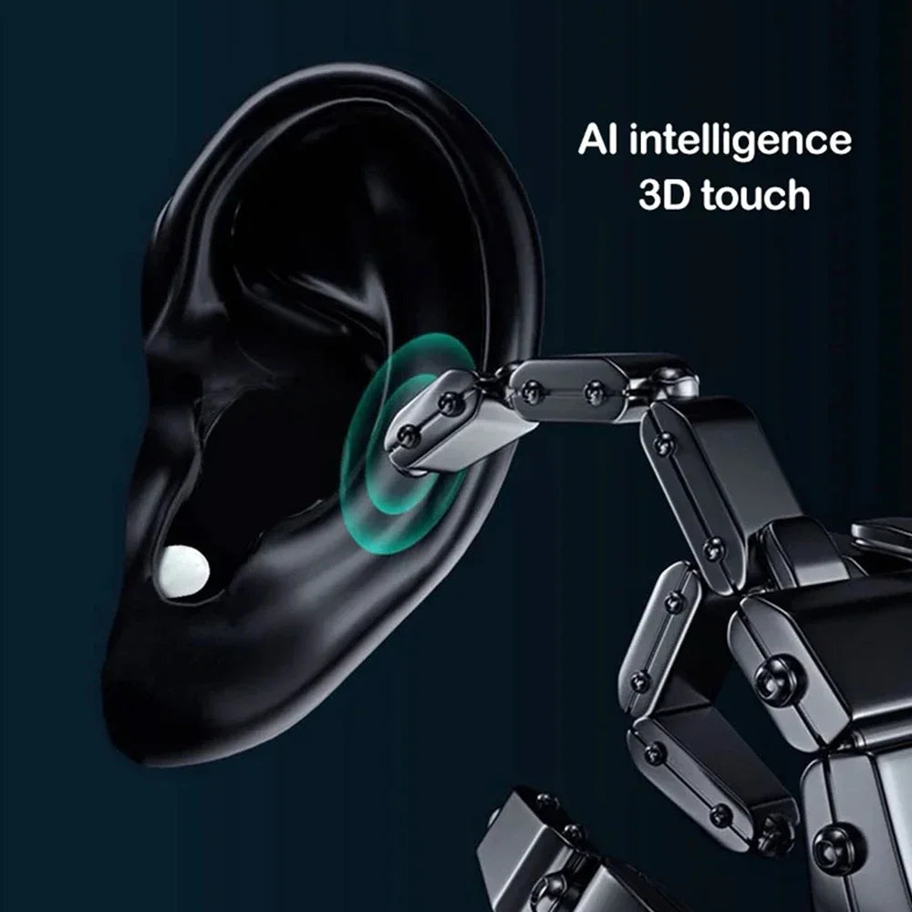 Invisible Earphones Mini Headphones V5.2 Bluetooth TWS In-Ear Earbuds Noise Reduction Wireless Sleep In-Ear Earbuds with Micr