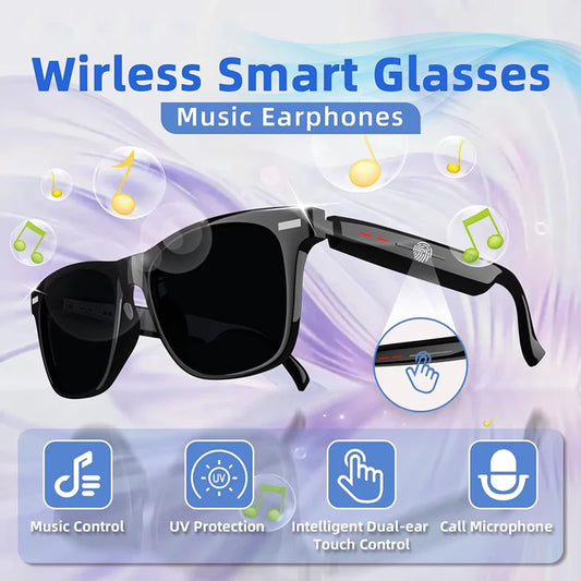 D13 Smart Bluetooth Glasses Shooting Video Listening to Songs Call Recording Ai Smart Binaural Touch Polarised Model Sunglasses