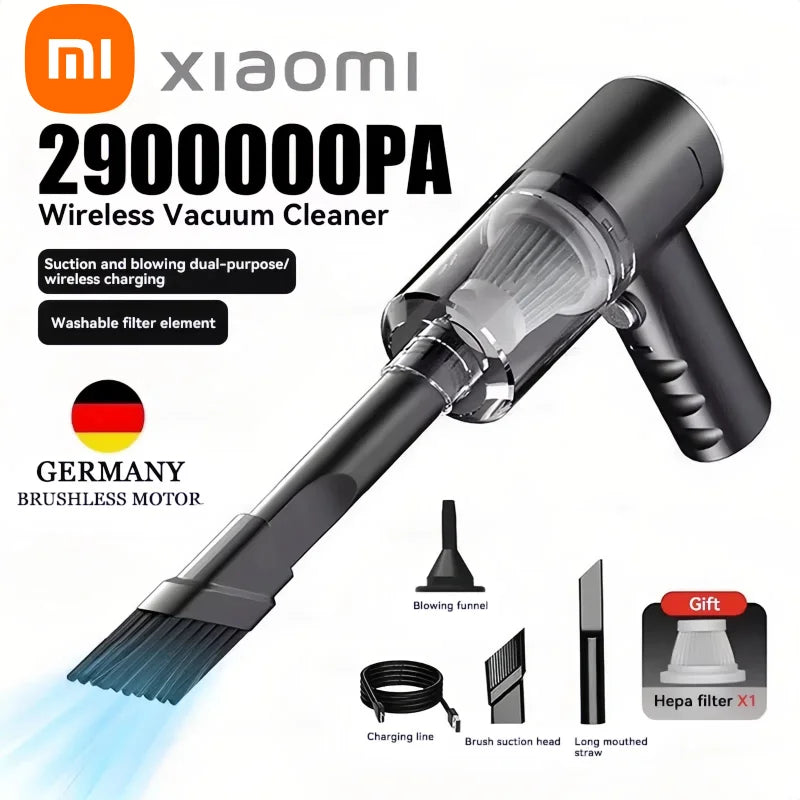 Xiaomi Car Vacuum Cleaner 2900000 Pa 4 In1 Powerful Clean Machine Wireless Blowing Suction Portable Vacuum Cleaner for Vehicle