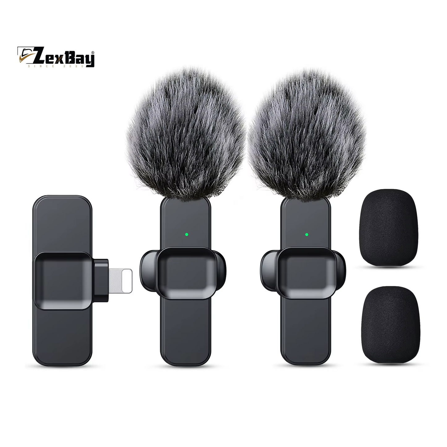 SNZIYAG K10 Wireless Lavalier Microphone Portable Audio Video Recording Mini Microphone for Iphone Android PC Live Gaming Phone