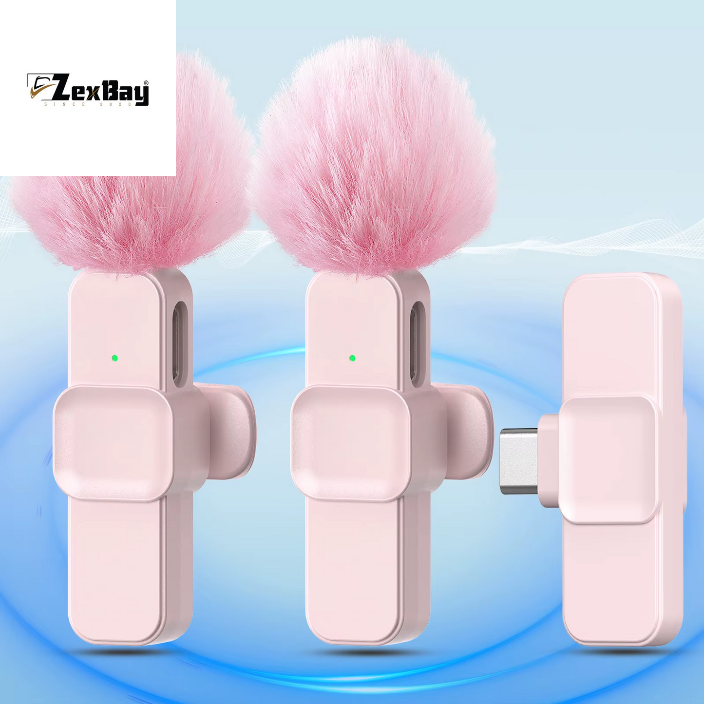 SNZIYAG K10 Wireless Lavalier Microphone Portable Audio Video Recording Mini Microphone for Iphone Android PC Live Gaming Phone
