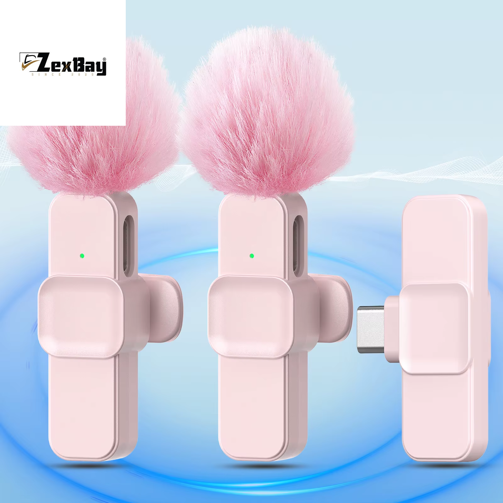 SNZIYAG K10 Wireless Lavalier Microphone Portable Audio Video Recording Mini Microphone for Iphone Android PC Live Gaming Phone