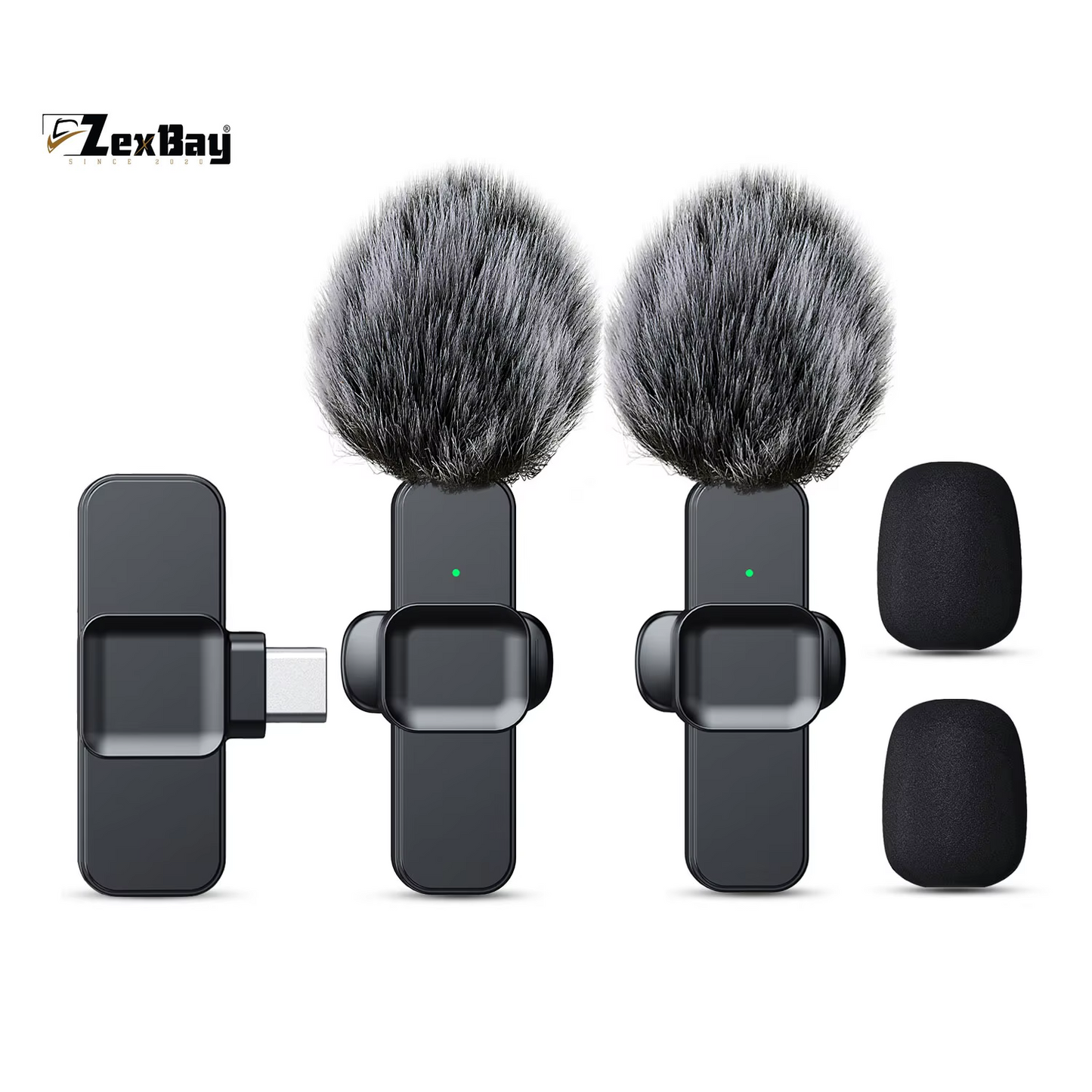 SNZIYAG K10 Wireless Lavalier Microphone Portable Audio Video Recording Mini Microphone for Iphone Android PC Live Gaming Phone