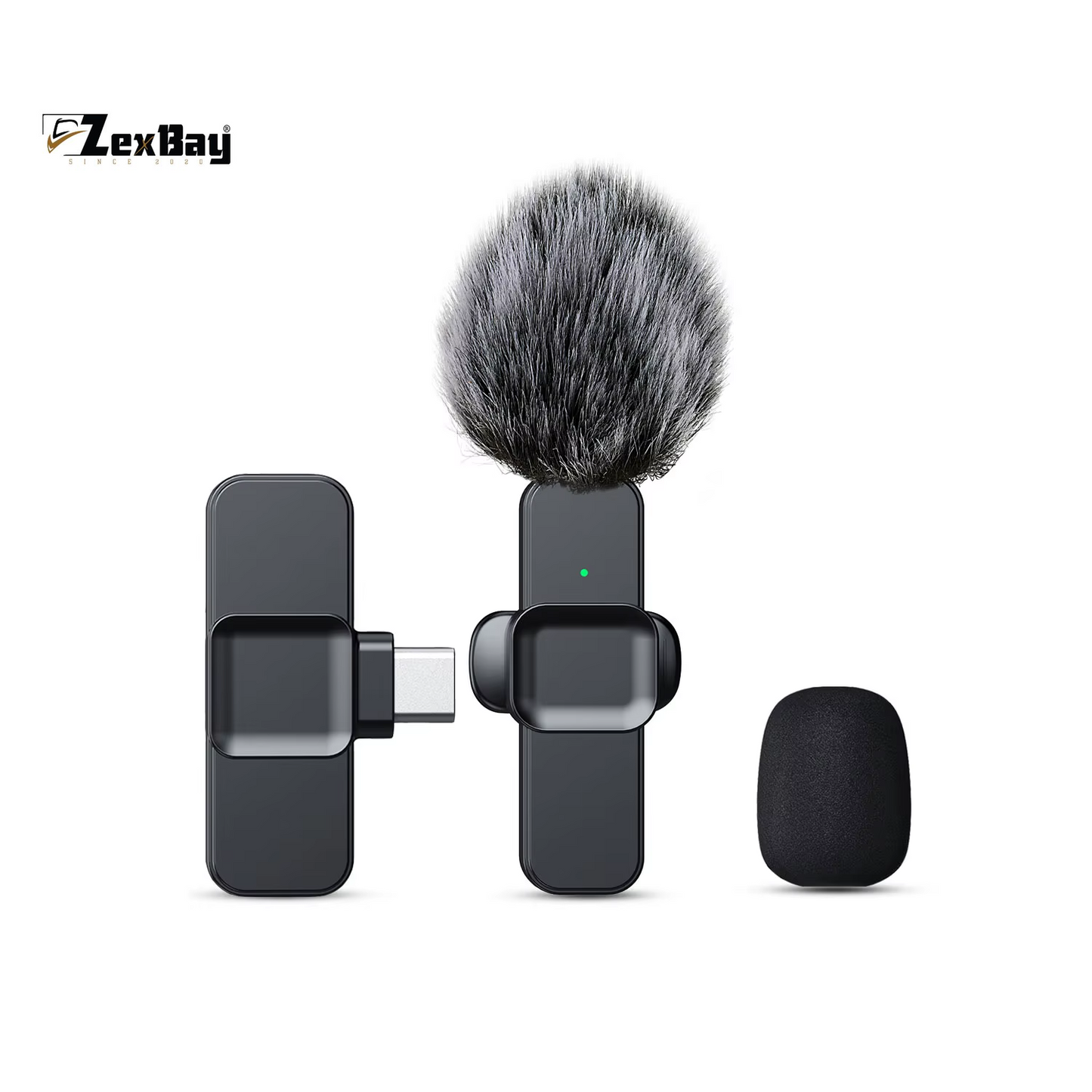 SNZIYAG K10 Wireless Lavalier Microphone Portable Audio Video Recording Mini Microphone for Iphone Android PC Live Gaming Phone