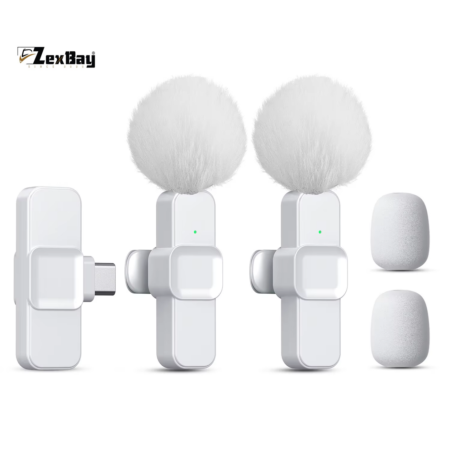 SNZIYAG K10 Wireless Lavalier Microphone Portable Audio Video Recording Mini Microphone for Iphone Android PC Live Gaming Phone