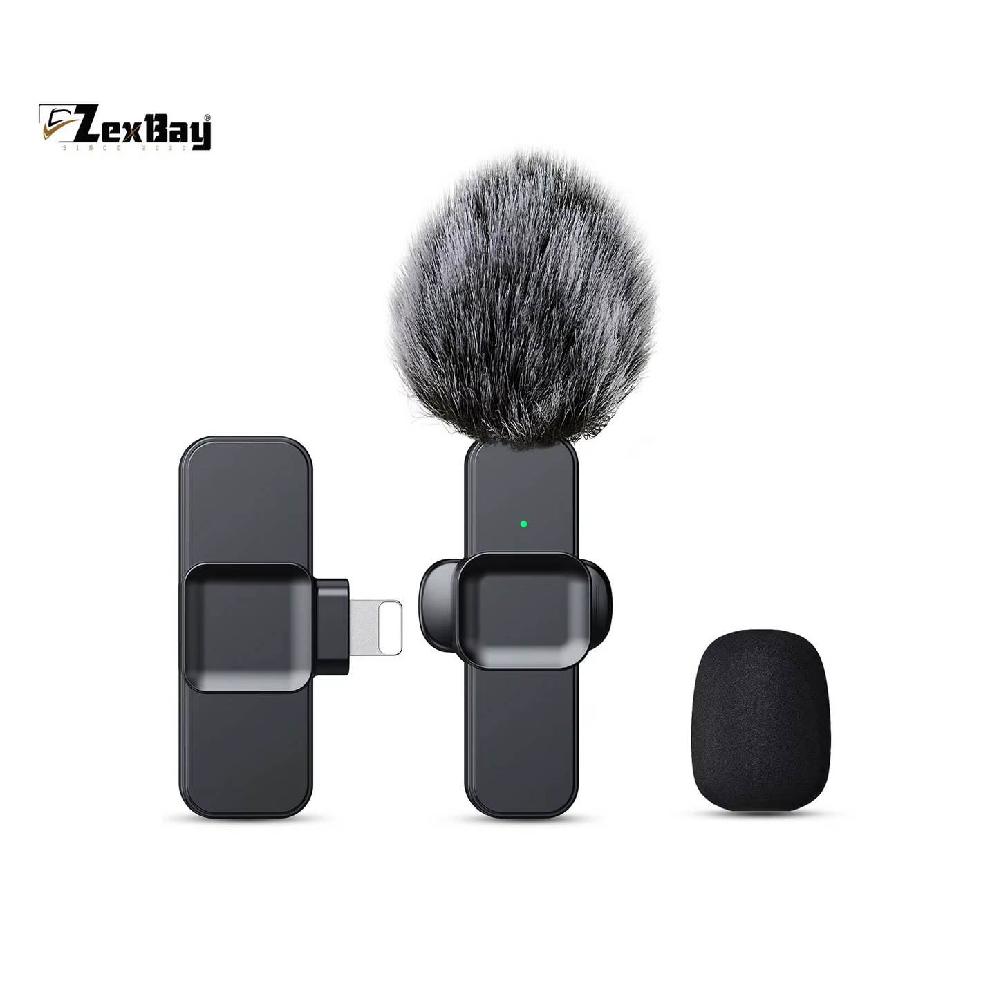 SNZIYAG K10 Wireless Lavalier Microphone Portable Audio Video Recording Mini Microphone for Iphone Android PC Live Gaming Phone
